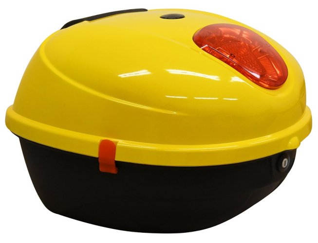 Stražnji kovčeg za električni skuter RACCEWAY® CENTURY, žuto-sjajni