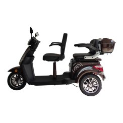 Triciclo eléctrico RACCEWAY® VIA LUX DUO, coffee