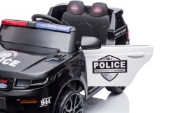 Coche de policía eléctrico para niños SUV Eljet negro, Li-Ion