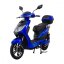 Electric scooter RACCEWAY® E-FICHTL®, glossy blue with 20Ah battery