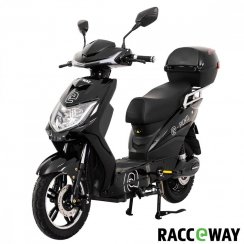 Electro scooter RACCEWAY® E-FICHTL®, black-glossy with 20Ah battery