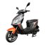 Electric scooter RACCEWAY® RC45, gray-orange