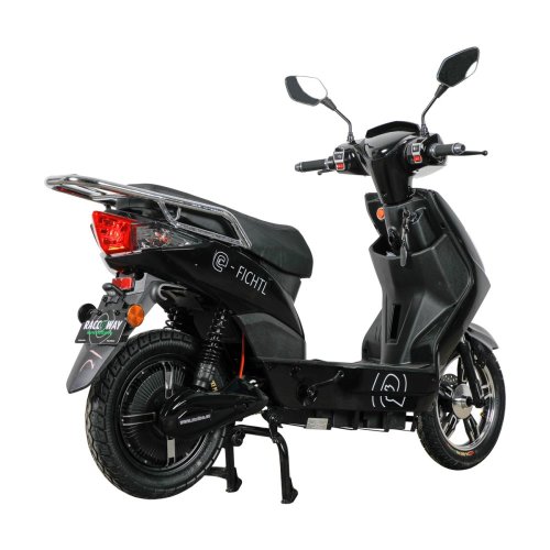 Electric scooter RACCEWAY® E-FICHTL®, glossy black with 20Ah battery