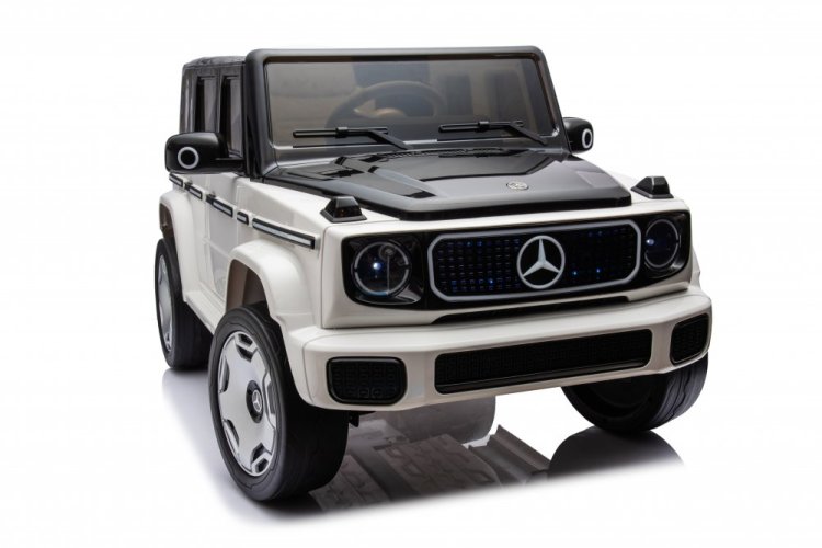 Coche eléctrico infantil Mercedes EQG blanco