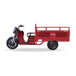 Three-wheeled cargo trolley RACCEWAY® KUTIL, red
