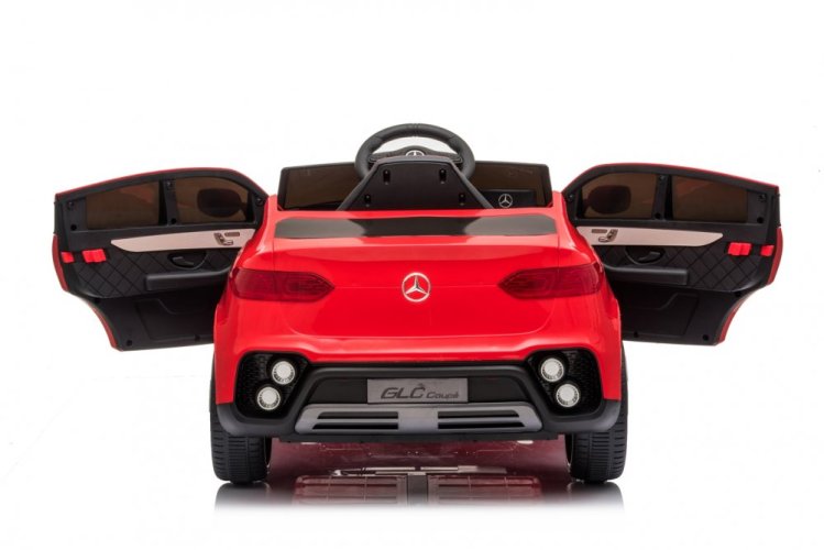 Children's electric car Mercedes GLC coupé red/red