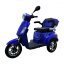 Electric three-wheel scooter RACCEWAY® VIA-MS09, blue-glossy