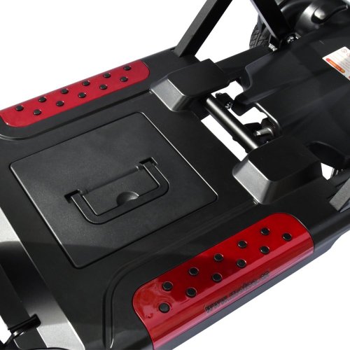Electric four-wheeled cart RACCEWAY® FOLD, burgundy