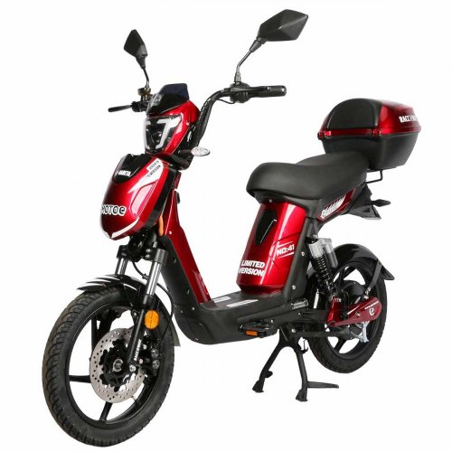 Electro scooter RACCEWAY® E-BABETA® LIMIT.ED. incl.case and carrier,burgundy