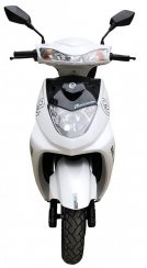 Electro scooter RACCEWAY® CITY 21,white+Rear carrier gratis-personal collect