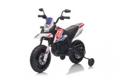 Moto eléctrica infantil Aprilia RX125 blanca