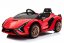 Coche eléctrico infantil Lamborghini Sian rojo/rojo