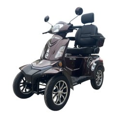 Vehículo eléctrico de cuatro ruedas RACCEWAY® STRADA LUX, coffee