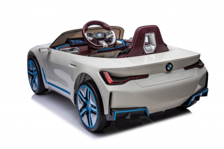 Coche eléctrico infantil BMW i4 blanco