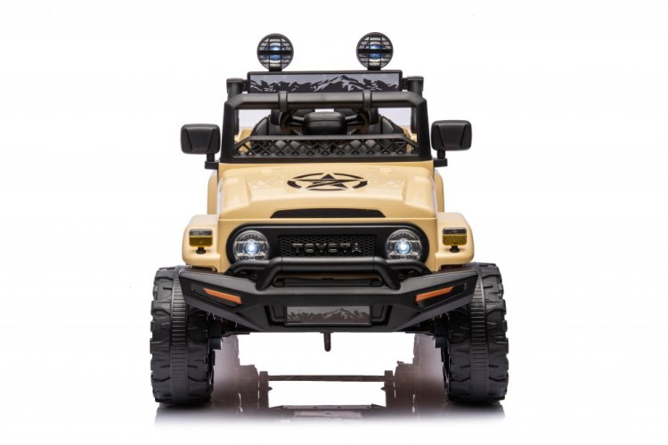 Children's electric car Toyota FJ Cruiser brown yellow/khaki