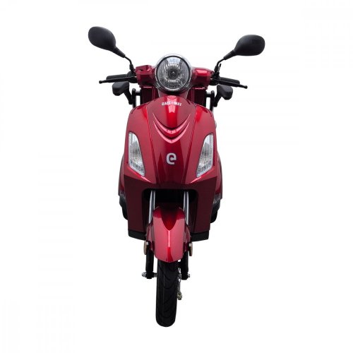 Electric three-wheel scooter RACCEWAY® VIA-MS09, burgundy-glossy