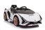 Coche eléctrico infantil Lamborghini Sian blanco