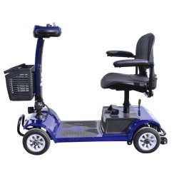 Elektrický štvorkolesový vozík RACCEWAY® SPLIT, modrý