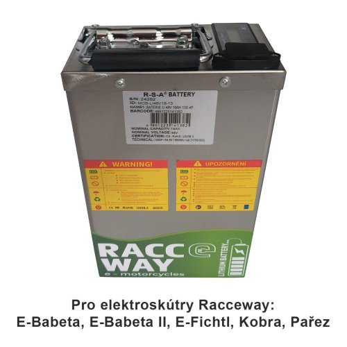 Baterija LI-48V 19Ah, za električni skuter RACCEWAY®, 13S 4P