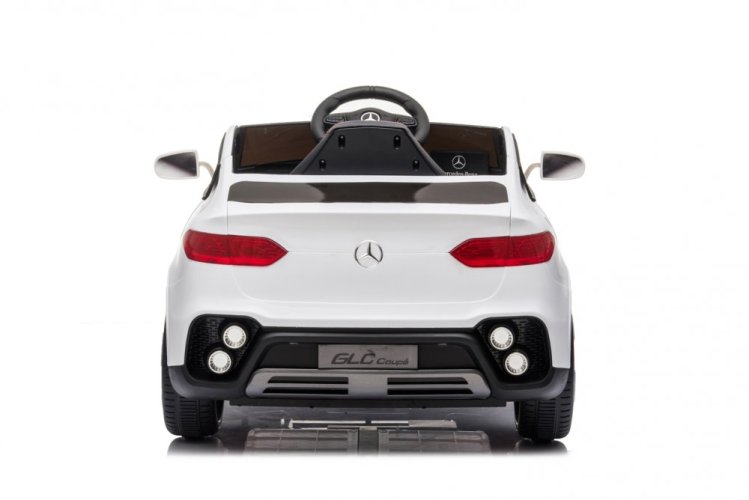 Coche eléctrico para niños Mercedes GLC coupé blanco/blanco