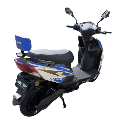 Electric scooter RACCEWAY® CITY 45, with driving licence, blue