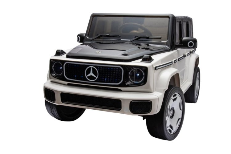 Coche eléctrico infantil Mercedes EQG blanco