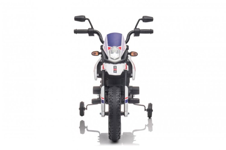 Moto eléctrica infantil Aprilia RX125 blanca