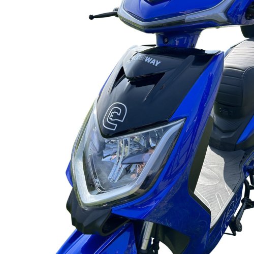 Electric scooter RACCEWAY® E-FICHTL®, white-gloss, without battery