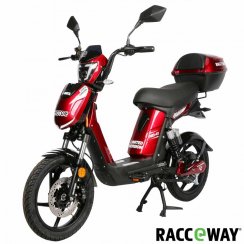 Electric scooter RACCEWAY® E-BABETA® LIMIT.ED. incl.case and carrier,burgundy