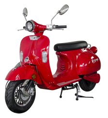 Elektroskútr RACCEWAY® CENTURY E-RETRO, červený-lesklý