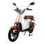 Electric scooter RACCEWAY® E-BABETA® II, white-orange