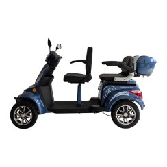 Vehículo eléctrico de cuatro ruedas RACCEWAY® STRADA LUX DUO, azul