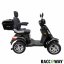 Elektrický čtyřkolový vozík RACCEWAY STRADA ELECTRIC SCOOTER, černý lesk