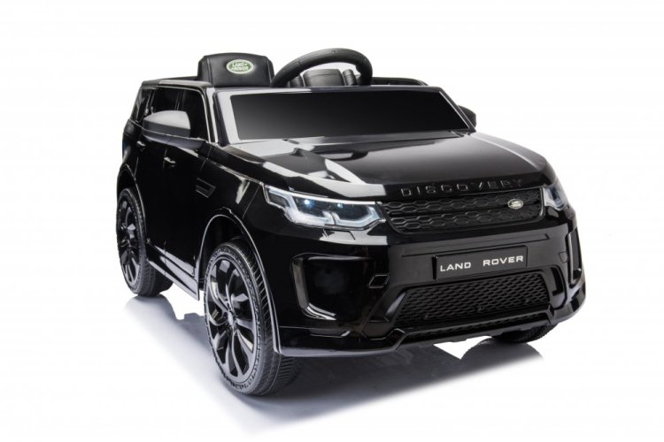 Coche eléctrico para niños Land Rover Discovery Sport negro/negro