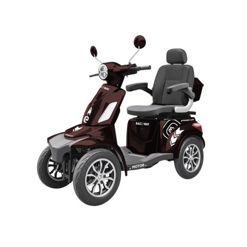 Elektrický štvorkolesový vozík RACCEWAY® STRADA LUX, coffee