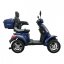 Elektrický štvorkolesový vozík RACCEWAY® STRADA ELECTRIC SCOOTER, modrý lesk