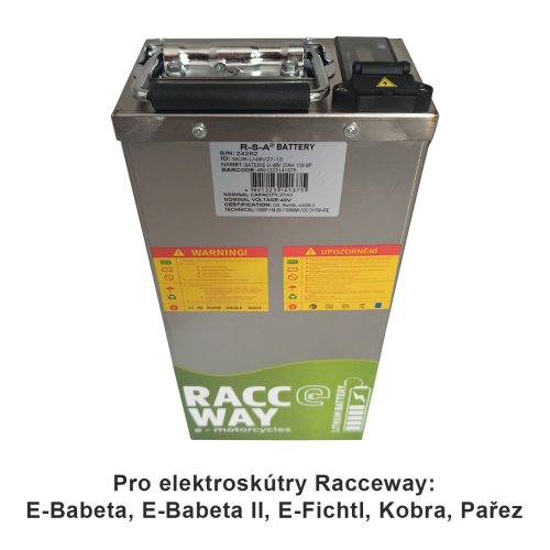 Baterija LI-48V 27Ah, za električni skuter RACCEWAY®, 13S 6P