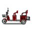 Electric two-seater wheelchair RACCEWAY® E-BUS, red