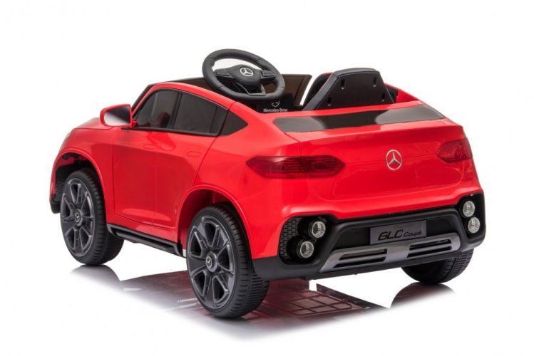 Children's electric car Mercedes GLC coupé red/red