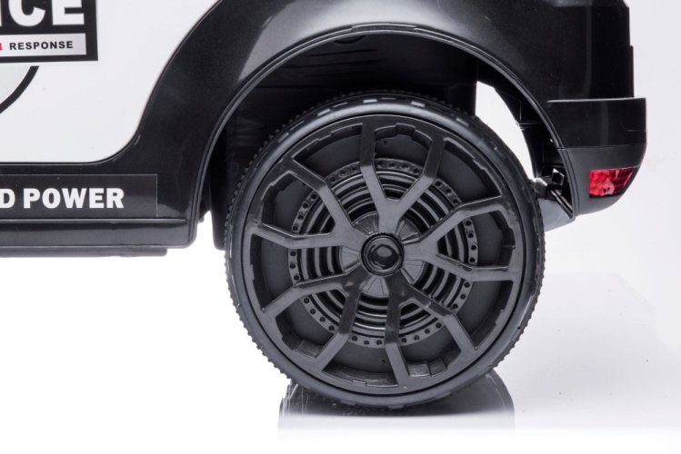 Coche de policía eléctrico para niños SUV Eljet negro, Li-Ion