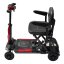 Electric four-wheeled cart RACCEWAY® FOLD, burgundy