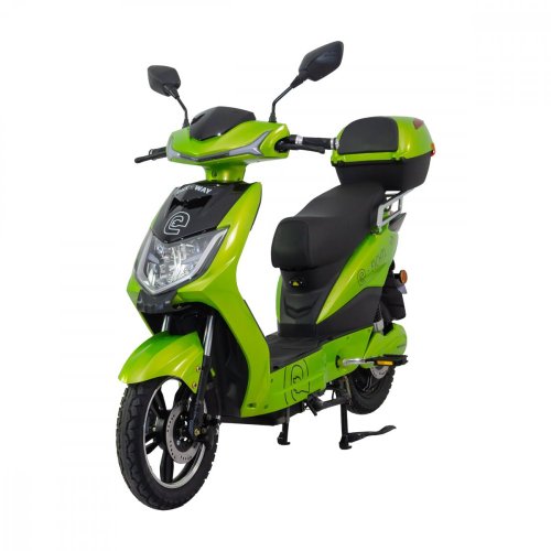 Electric scooter RACCEWAY® E-FICHTL®, light green metallic, without battery