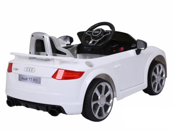 Coche eléctrico infantil Audi TT RS blanco