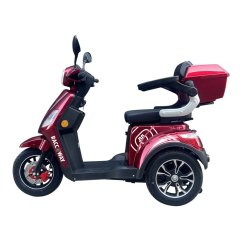 Elektrický trojkolesový vozík RACCEWAY® VIA LITE, červený