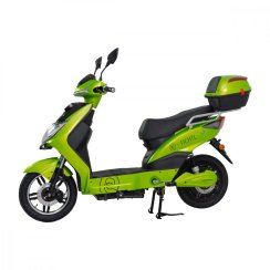 Scooter eléctrico RACCEWAY E-FICHTL, verde claro-metálizado con batería de 12Ah