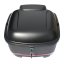 Rear case with carrier for electric scooter RACCEWAY® PAŘEZ, black