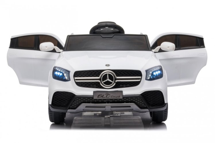Coche eléctrico para niños Mercedes GLC coupé blanco/blanco