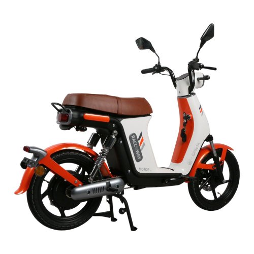 Electric scooter RACCEWAY® E-BABETA® II, white-orange