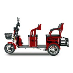 Electric two-seater wheelchair RACCEWAY® E-BUS, red