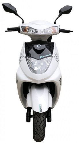 Electro scooter RACCEWAY® CITY 21, white + Rear carrier gratis